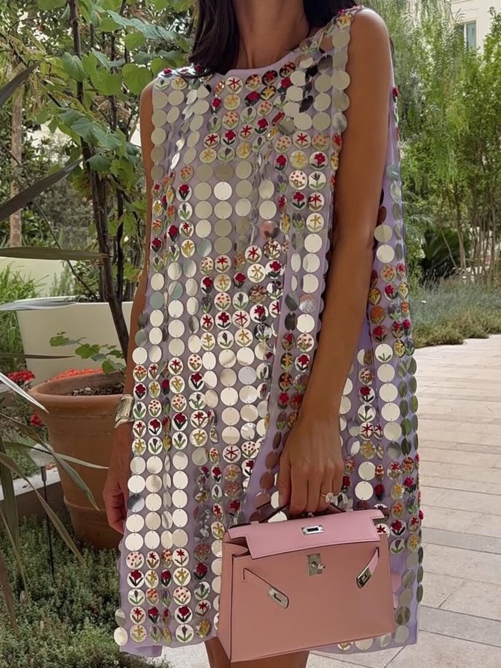 La Vie Style House Mirrored Disco Mini A-Line Dress